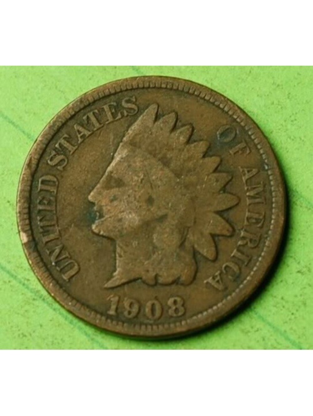 X268 1908 Indian Head Cent Penny 1c - Check Out Our eBay Store - old coin money